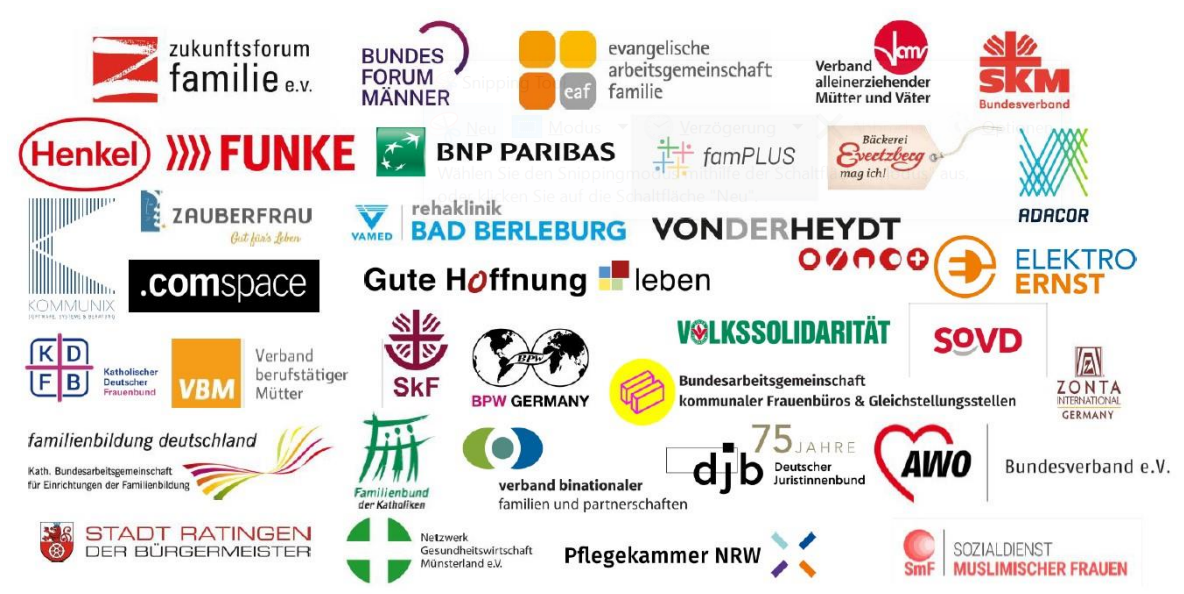 Logos der beteiligten Verbände Familienstartzeit