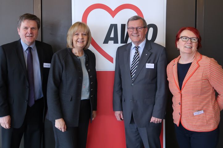 Bild von der 8. Sozialkonferenz mit Wolfgang Stadler, Hannelore Kraft, Wilhelm Schmidt und Britta Altenkamp