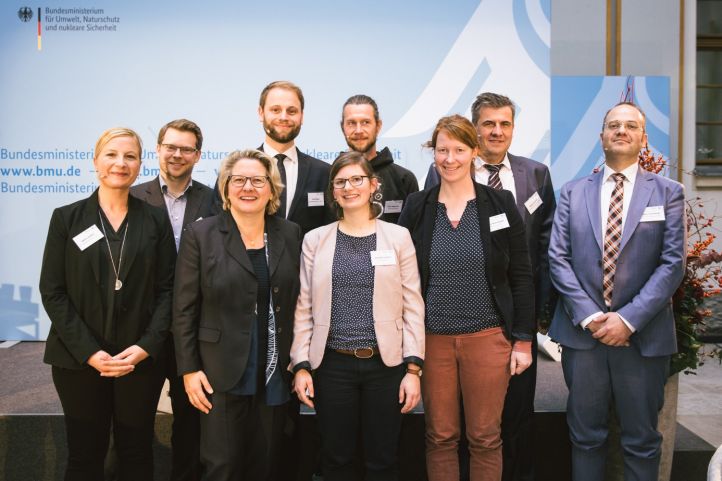 Treffen Schule mit Klimaschutzprojektverantwortlichen