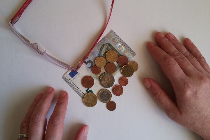 Bargeld Hände