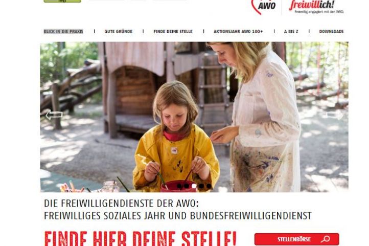 Screenshot freiwillich.de
