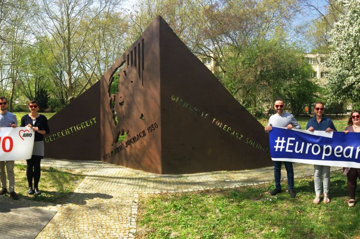 Aktionswoche Auftakt 2019 Marie Juchacz Denkmal Europeanheart