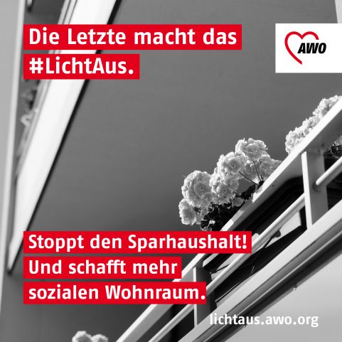  Die Letzte macht das Licht aus. Schafft mehr sozialen Wohnraum